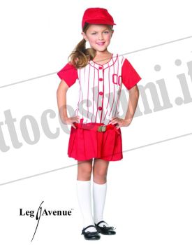 Costume bambina MISS BASEBALL